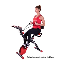 Echelon Flex Ultra Folding Upright and Recumbent Bike with LCD display and FREE 30-day trial of Echelon FitPass membership - Black