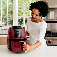 Ninja, friteuse à air 4 quarts, rouge, 1550W, panier antiadhésif AF100CRD