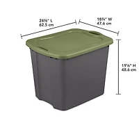 Sterilite Boîte de Rangement 90 L EZ Carry - 4PK