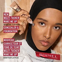 Correcteur et Fond de teint Multi-Tasker Wake Me Up, Illumine, Corrige, Couvrance modulable, Fini lumineux, Formule végétalienne énergisant 2-in-1