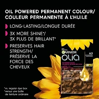 Coloration permanente optimisée par l'huile pour les cheveux sans ammoniaque Olia de Garnier, 1 unité 1 unité