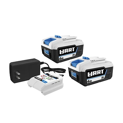 HART 20-Volt Lithium-Ion 2-Pack 4.0Ah Battery and Charger Kit