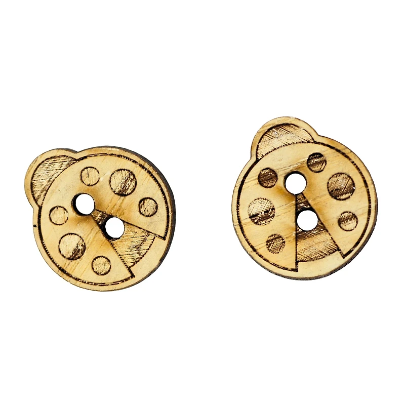 LA VOGUE Buttons, Natural Material - 2 pieces, 23mm (7/8in)