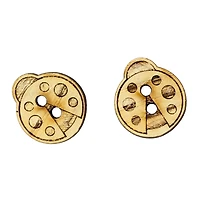 LA VOGUE Buttons, Natural Material - 2 pieces, 23mm (7/8in)
