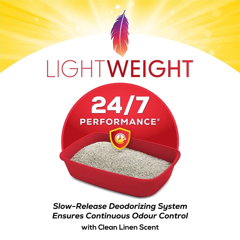 Tidy Cats LightWeight 24/7 Performance Multi-Cat, Clumping Cat Litter 5.44 kg, 5.44 kg