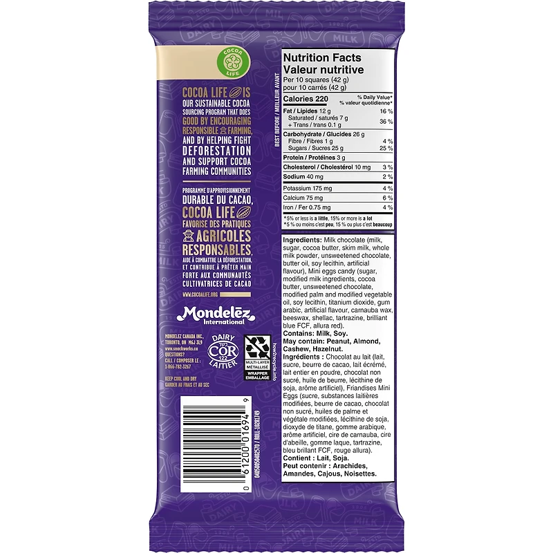 Cadbury Dairy Milk, Mini Egg Chocolatey Candy Bar