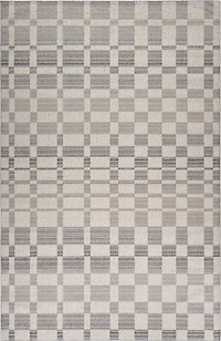 Tapis d'intérieur à carreaux Branch Jules, gris beige, moderne - Salon, chambre, salle à manger et cuisine