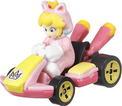 Mini-véhicule Cat Peach Standard Kart Hot  Wheels à l’échelle 1:64