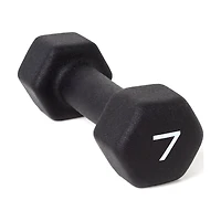 CAP Barbell, Black Neoprene Dumbbell, 7lb, Single