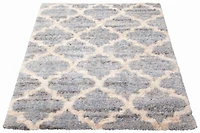 ECARPET Trellis Frieze Area Rug Fluffy Carpet for Bedroom, Ultra Soft & Plush Annica Collection