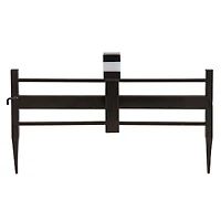 Sunjoy Clôture de jardin solaire en fer panneau de clôture en treillis métallique, clôture décorative extérieure pour jardin (paquet de 5)