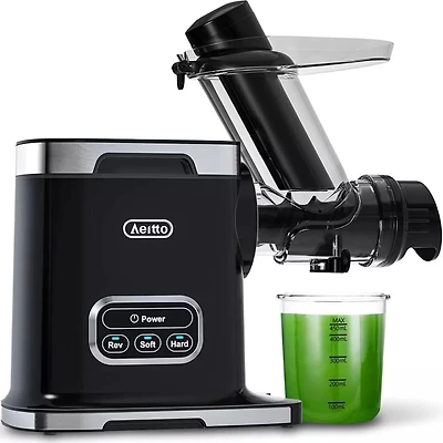 Aeitto HSJ-1521 Cold Press Masticating Juicer - Black