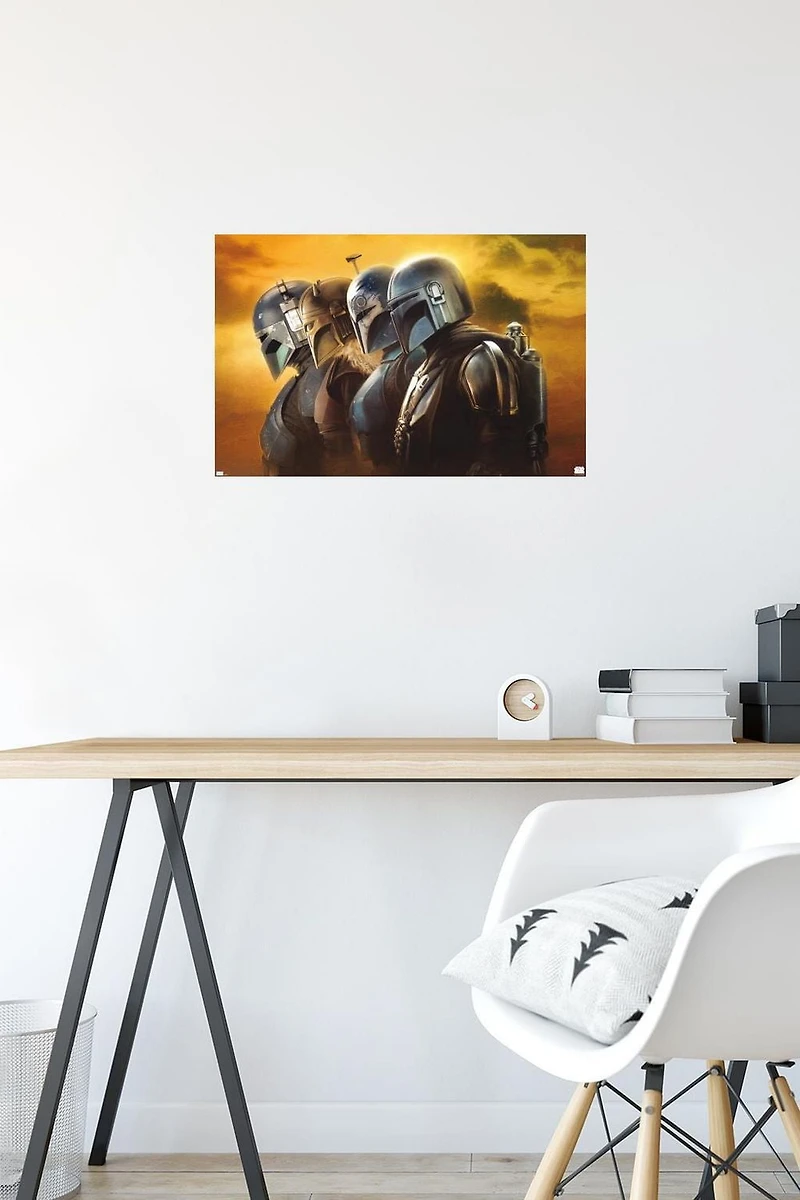 Star Wars: The Mandalorian Season 3 - Helmets Wall Poster