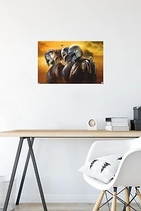 Star Wars: The Mandalorian Season 3 - Helmets Wall Poster