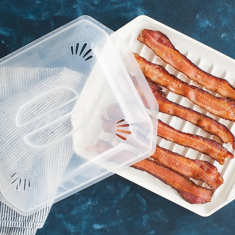 Nordic Ware Compact Bacon Tray with Lid