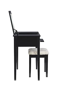 Ensemble de coiffeuse Joanna papillon noir