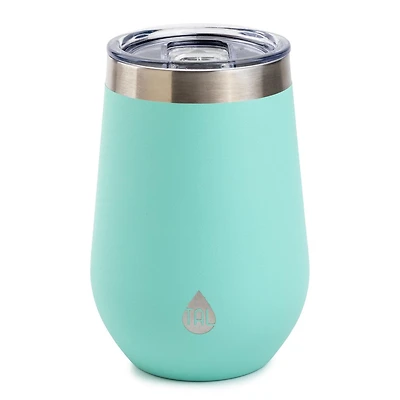 TAL Stainless Steel Wine Tumbler 12 fl oz, Mint, Water Bottle