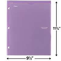 Classeur à deux pochettes Five Star Clearview violet