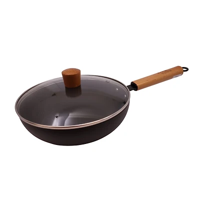 Karahi anodisé Verka avec couvercle