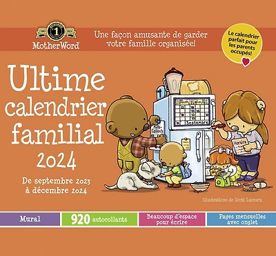 Calendrier mural Motherword Française 2024