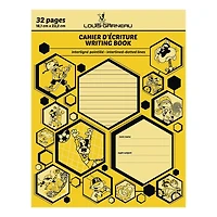 Louis Garneau interlined/dotted notebook yellow