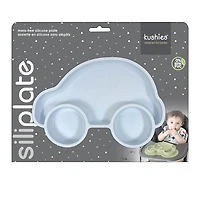 Kushies Siliplate - Silicone Suction Plate, Divided Plate, Baby Toddler Plate, BPA Free, Microwave Dishwasher Safe Suction Dish - Butterfly Lilac