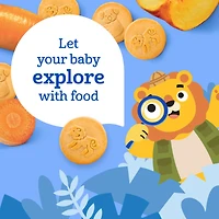GERBER Biscuits P’tits explorateurs Pêche carotte, 1 an, vraies pêches et carottes