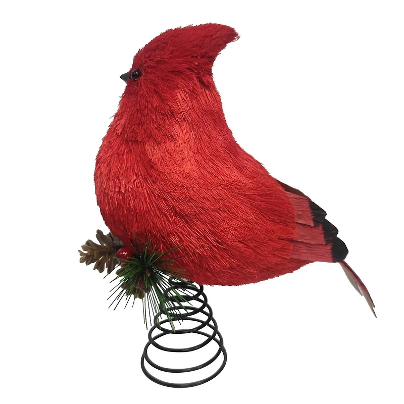 Décoration pour cime d’arbre de Noël cardinal de 10,5 po Holiday Time