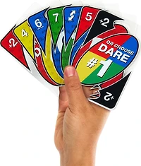 Jeu de cartes ​UNO® Dare Adults Only pour soirées de jeux, déplacements, camping et fêtes Âges 18+