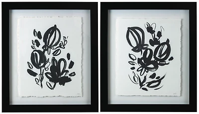 kieragrace Providence Kemp Wall Art – Set of 2, Blossoms, 12-Inch by 14-Inch