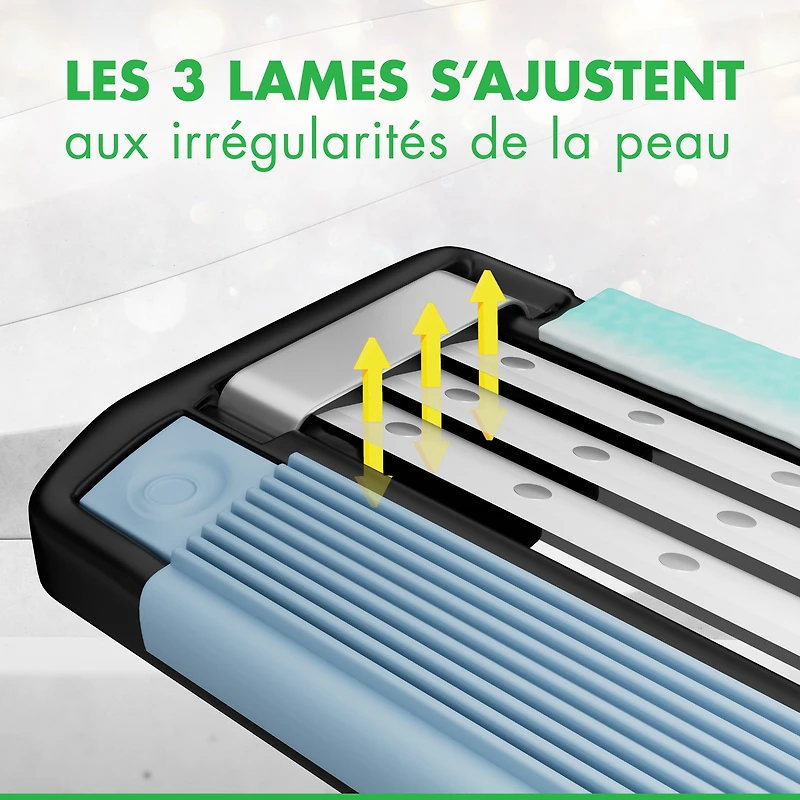 Rasoirs jetables Gillette Mach3 Sensible pour hommes, 7unités 7CT