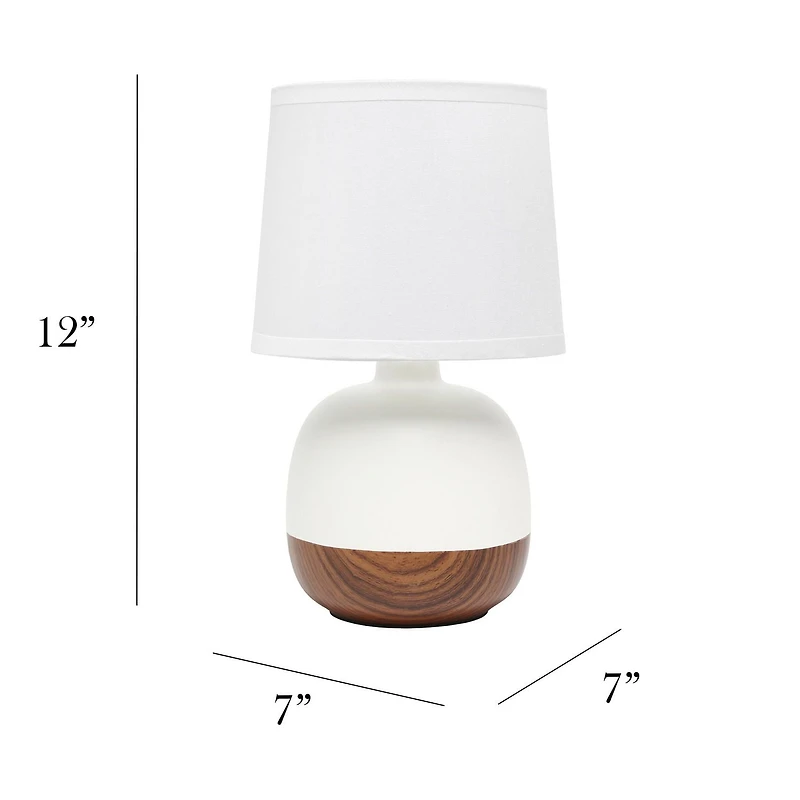 Simple Designs Petite lampe de table du milieu du siècle