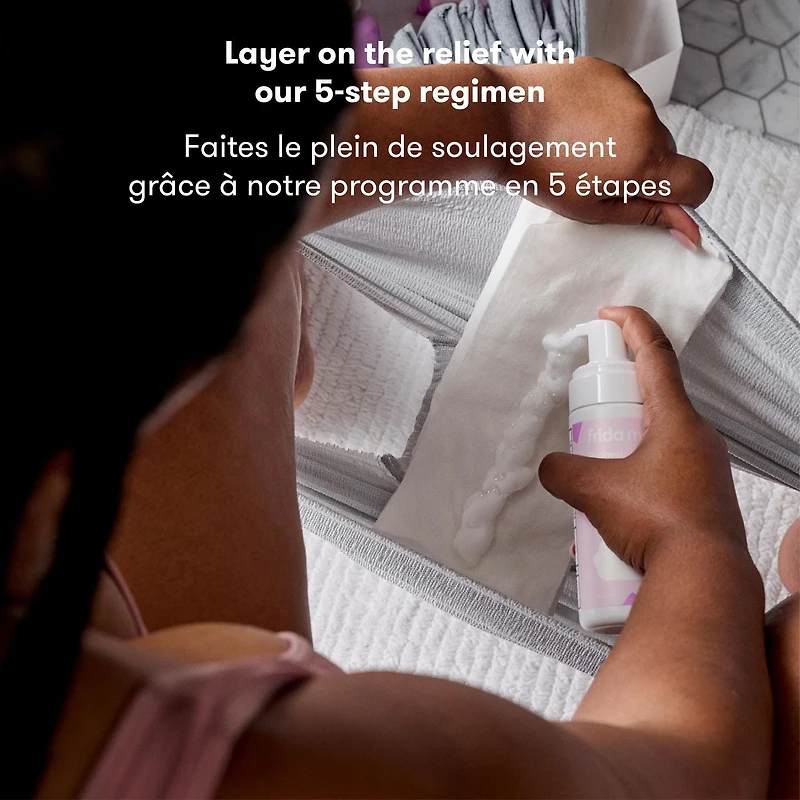 Frida Mom - Women, Newborn Baby Hospital Packing Kit - Labour and Delivery + Postpartum Recovery Kit - Hospital Bag Nursing Gown, Socks, Peri Bottle, Disposable Underwear, Ice Maxi Pads, Pad Liners, P, One Size