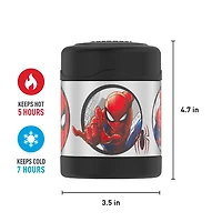 Thermos Kids Stainless Steel Vacuum Insulated FUNtainer Food Jar, 295 ml, Spiderman, Black, F30021SP