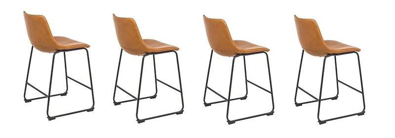 Plata Décor Landon Tabouret 30" en Tan - Ensemble 4