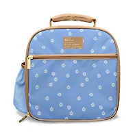 Fit + Fresh Townsend Lunch Bag Kit with Containers, Light Blue Daisy.