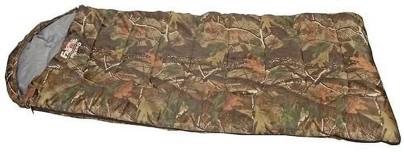 World Famous Camouflage Sleeping Bag with Hood - 2 lbs, 5°C