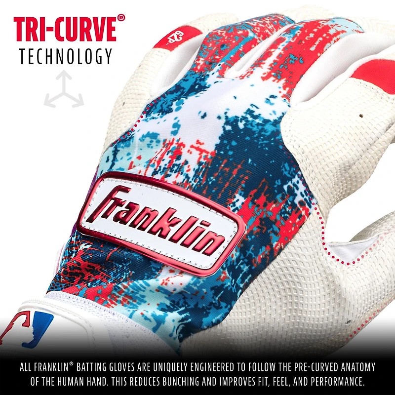 MLB Tee Ball M Grow to Pro Batting Glove Pair