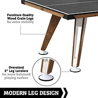 Table de tennis d'intérieur de 40 mm d'épaisseur Hall of Games Midcentury