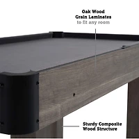 Salle des Jeux Charleston 4 Pi. Table de billard, accessoires de billard inclus