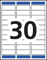 Avery Waterproof Labels, 1" x 2⅝",  for Laser Printers - 35520