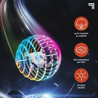 Sharper Image® Halo Drone – Remote Control Light-Up Orbiter