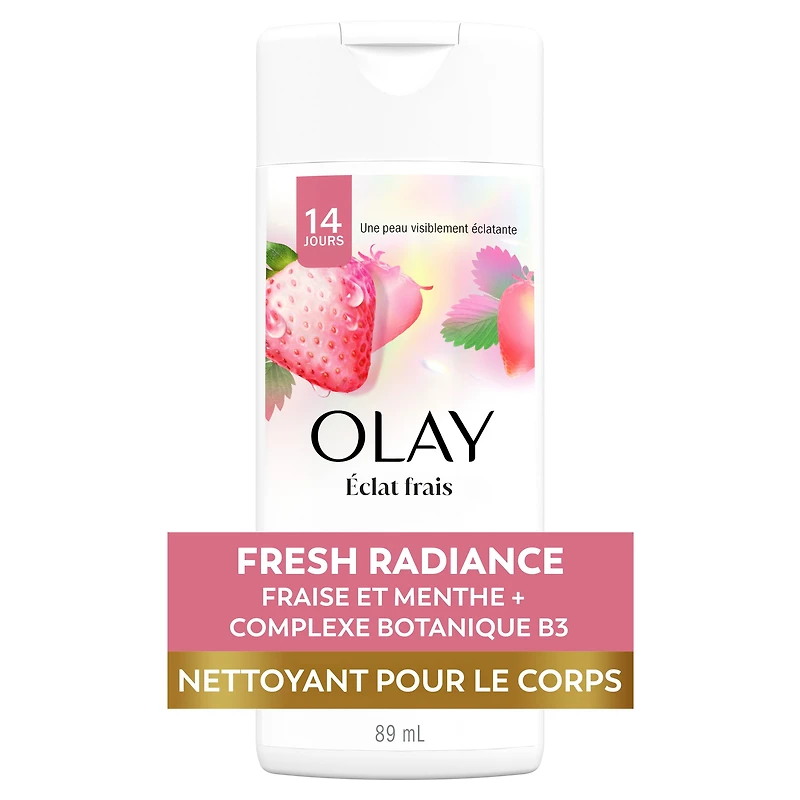 Nettoyant pour le corps Olay Fresh Outlast, notes de fraise blanche et menthe 89ML