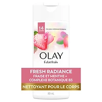 Nettoyant pour le corps Olay Fresh Outlast, notes de fraise blanche et menthe 89ML
