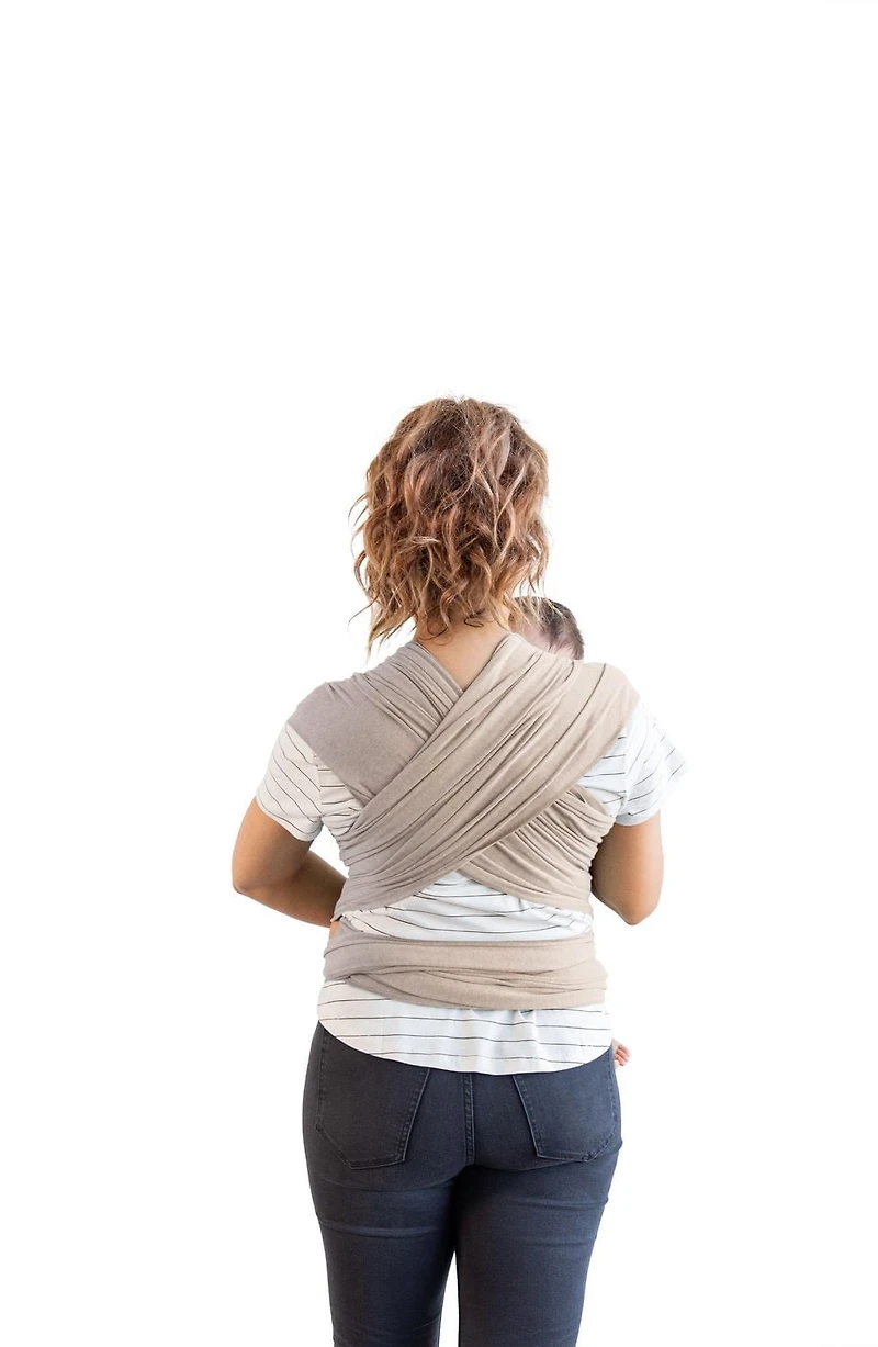 MOBY Wrap Baby Carrier - Evolution Wrap for Newborns & Infants - One size - Taupe