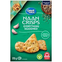 Croustilles de naan Assaisonnement tout garni Great Value 170 g