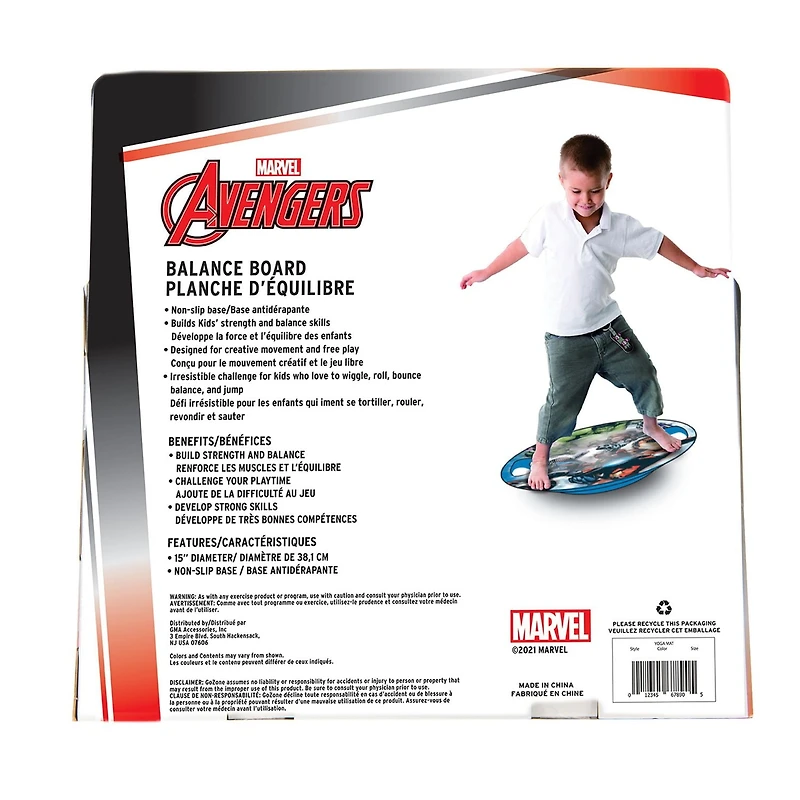 Planche d’équilibre avec superhéros Marvel – Bleu