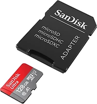Carte mémoire SanDisk 128GB Ultra®microSDXC™ UHS-I La carte UHS-I microSD SanDisk Ultra