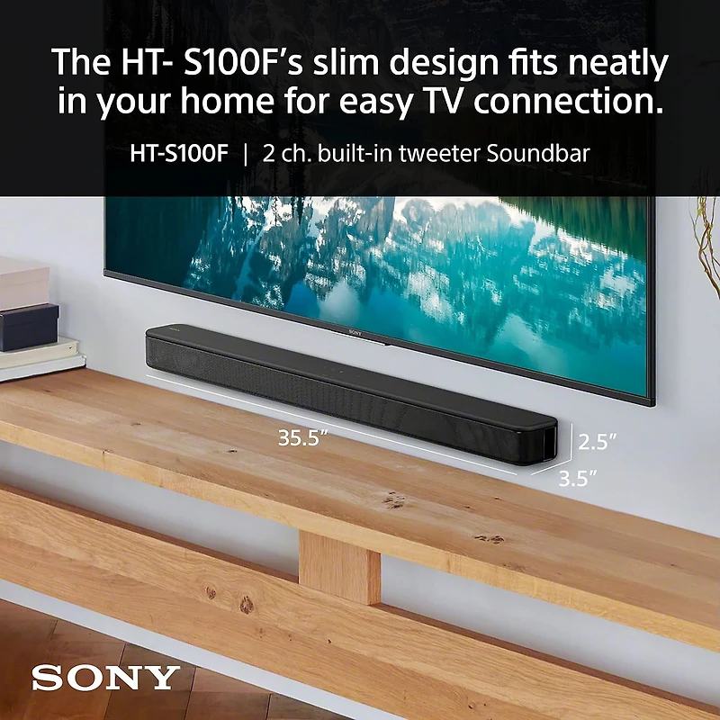 Sony HT-S100F 2.0 Soundbar with Bluetooth and Surround