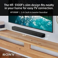 Sony HT-S100F 2.0 Soundbar with Bluetooth and Surround